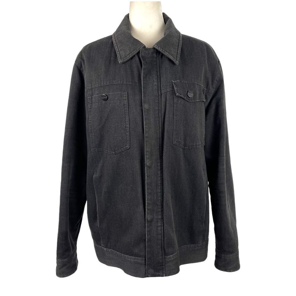 Billabong Sherpa Lined Twill Jacket Snowboard Shacket Black Mens Size Medium